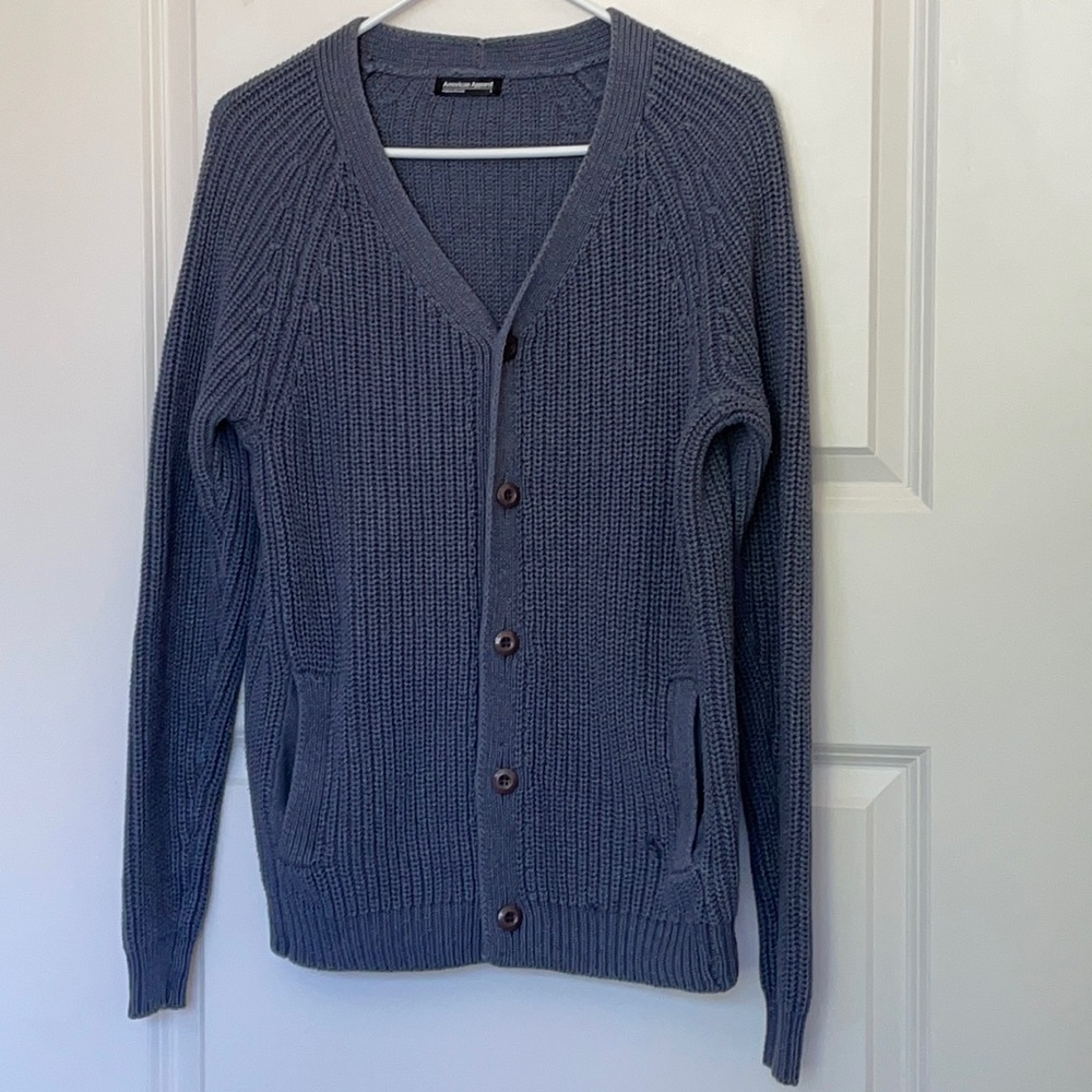 American Apparel Navy Fishermen Cardigan